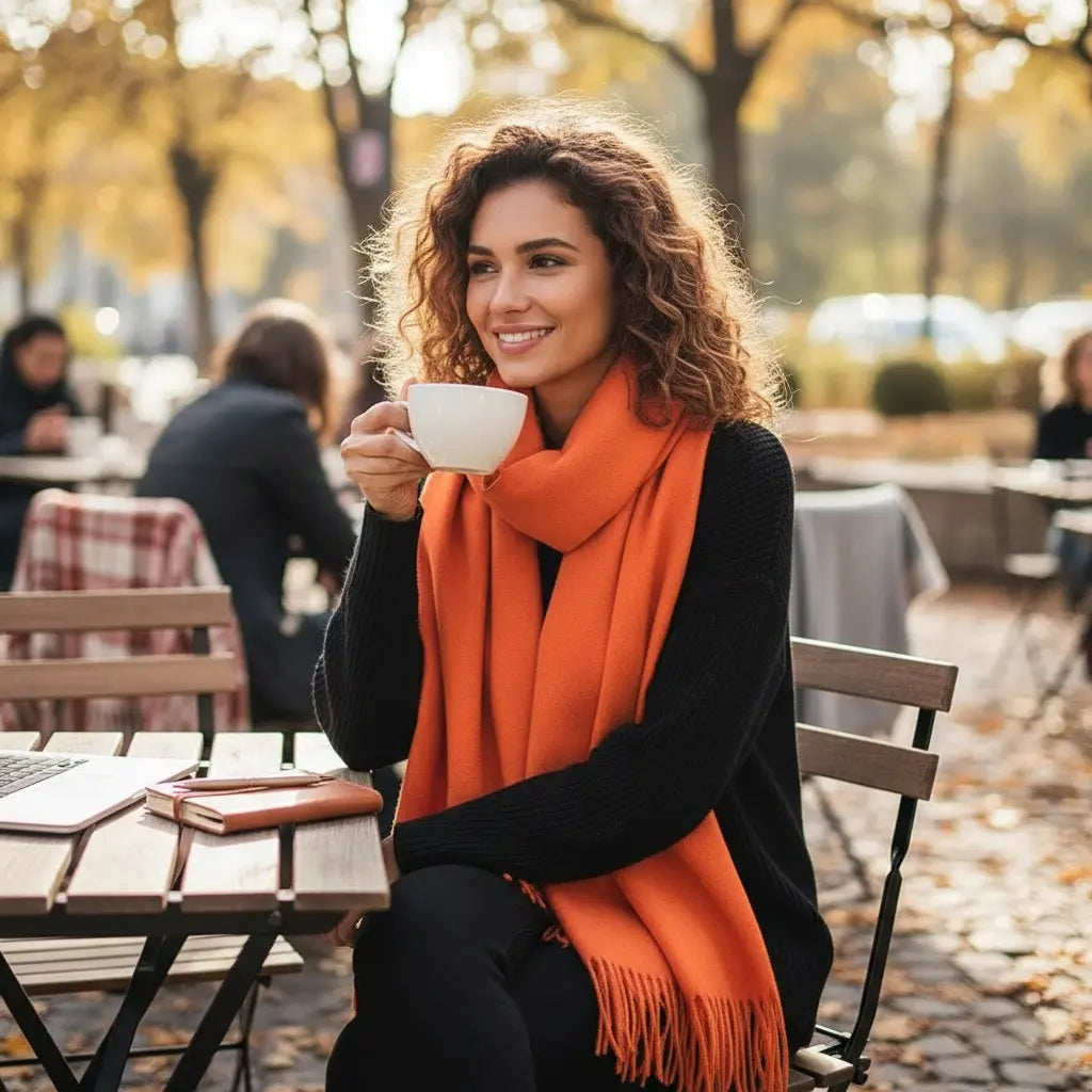 Echarpe cachemire VIVIANE - Coeur de Foulard