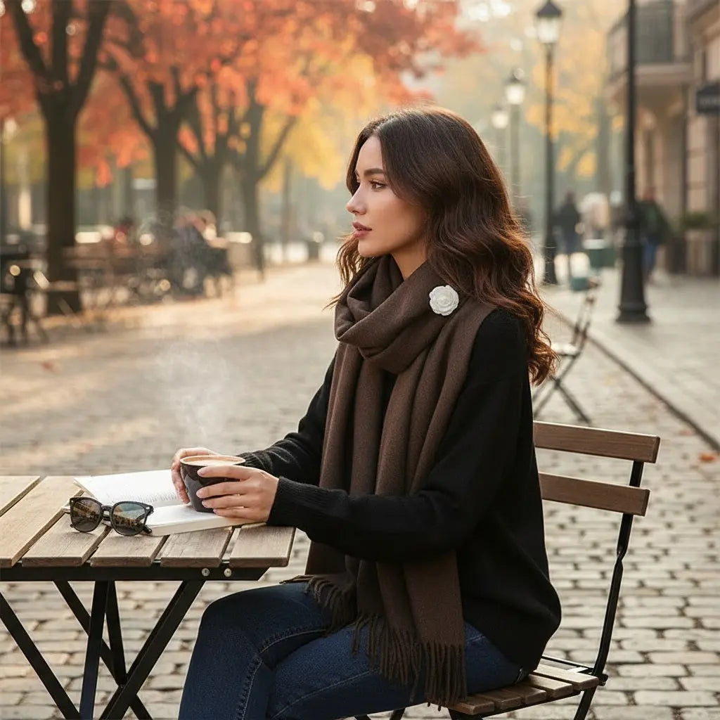 Echarpe cachemire WANDA - Coeur de Foulard