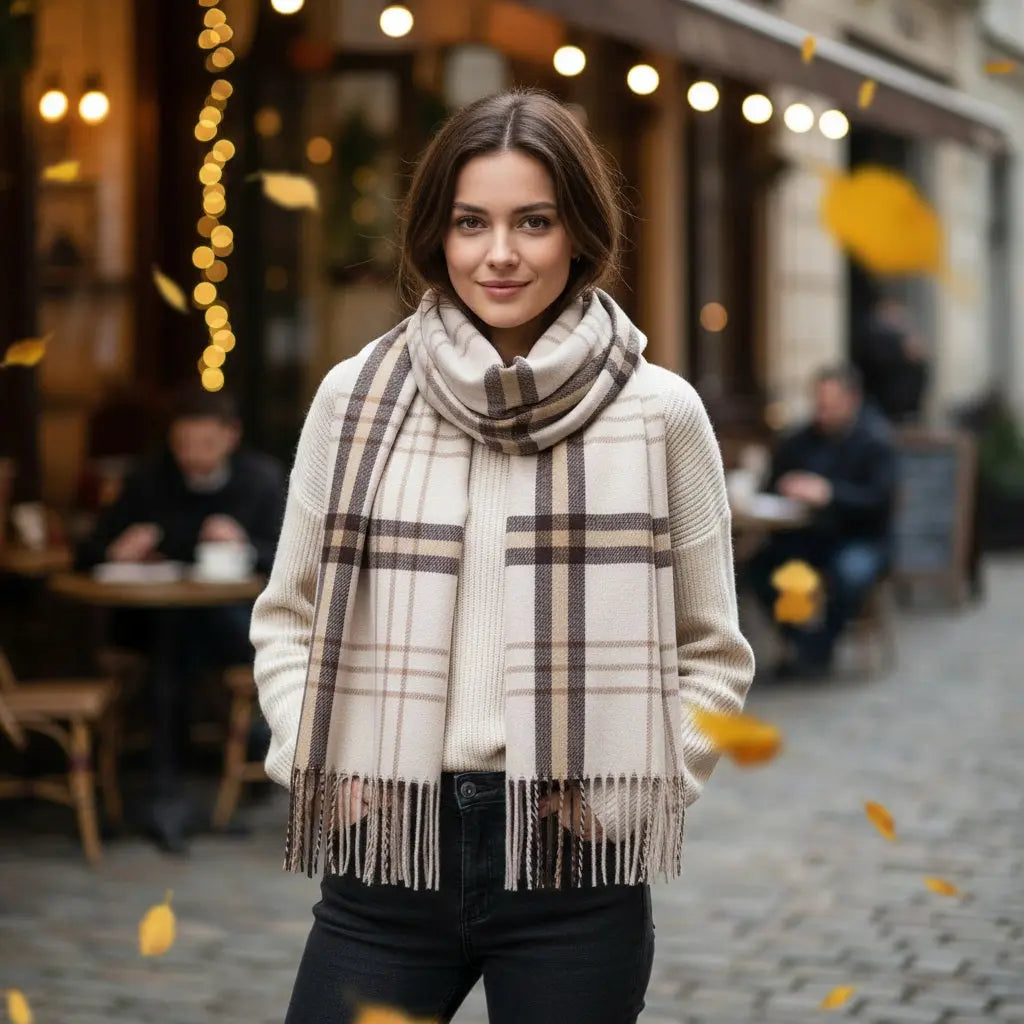 Echarpe en cachemire ANASTASIE - Coeur de Foulard