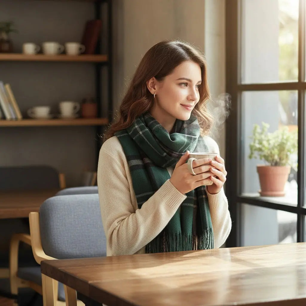 Echarpe en cachemire ANGELIQUE - Coeur de Foulard