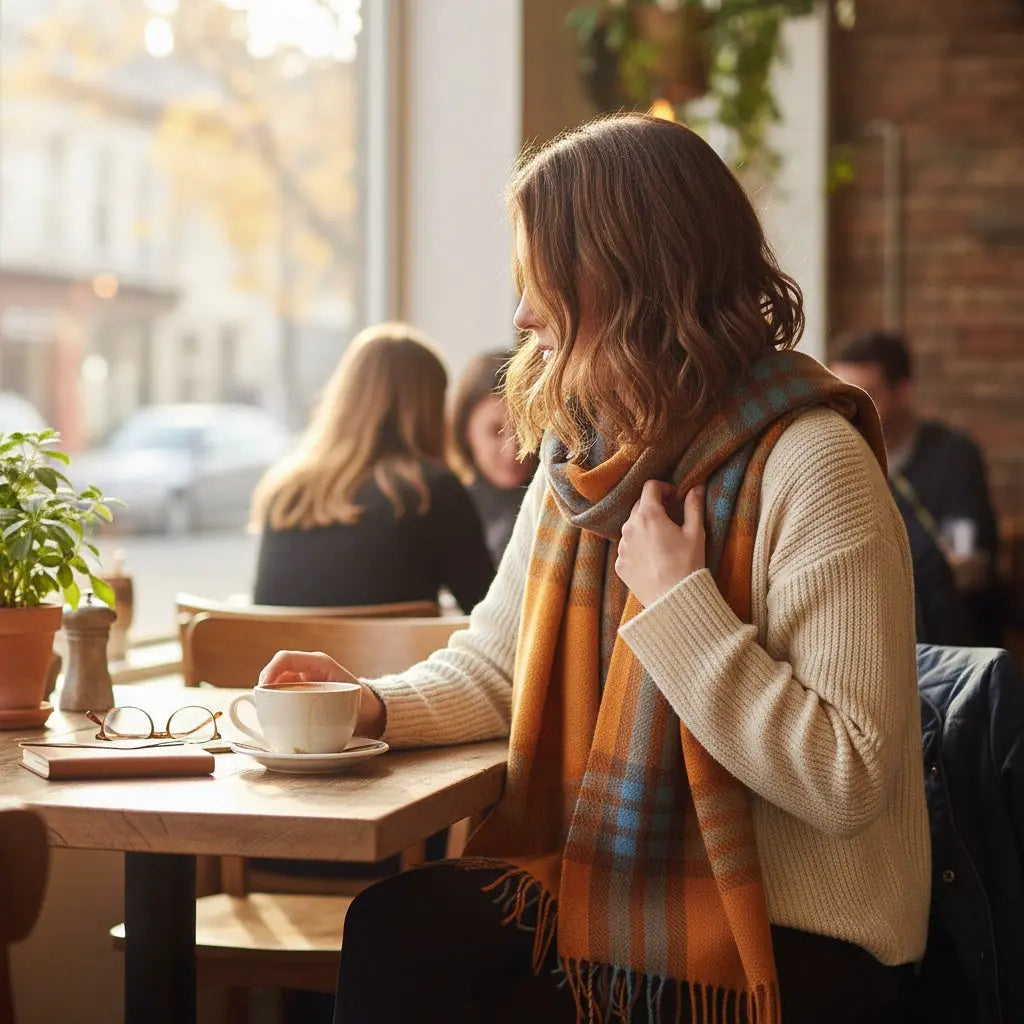 Echarpe en cachemire ANTOINETTE - Coeur de Foulard