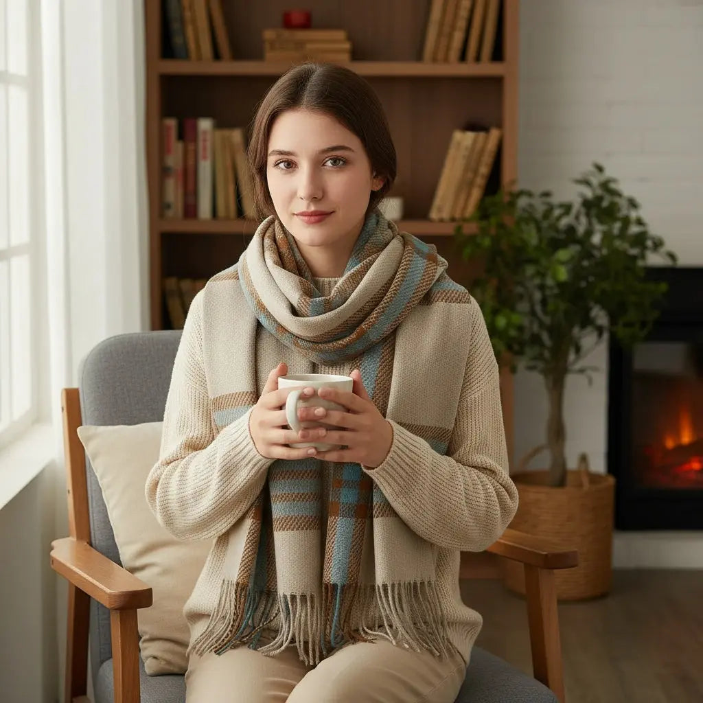 Echarpe en cachemire APPOLINE - Coeur de Foulard