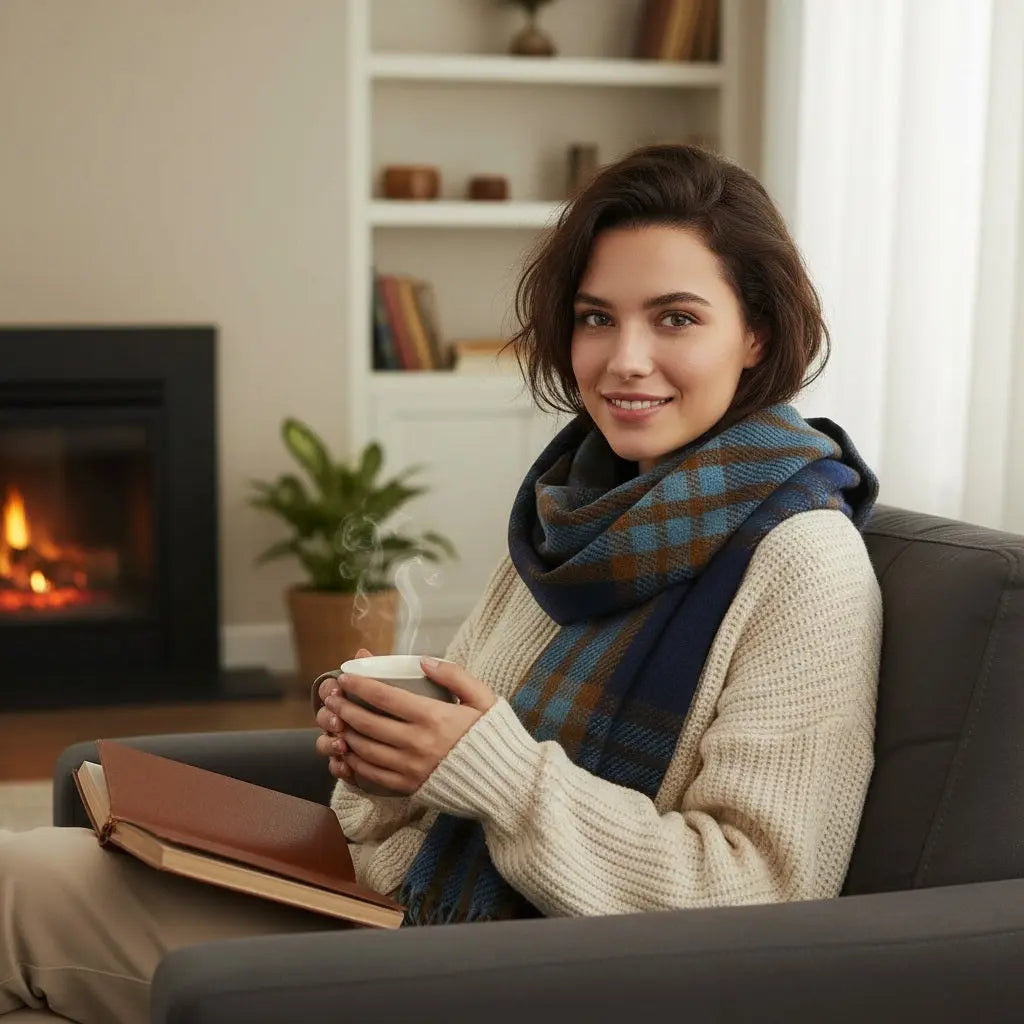 Echarpe en cachemire ARMANDE - Coeur de Foulard
