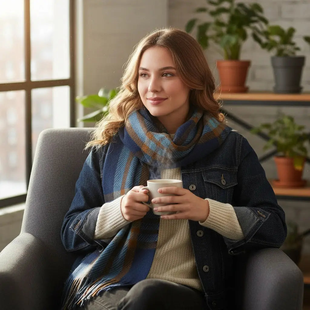 Echarpe en cachemire ARMANDE - Coeur de Foulard