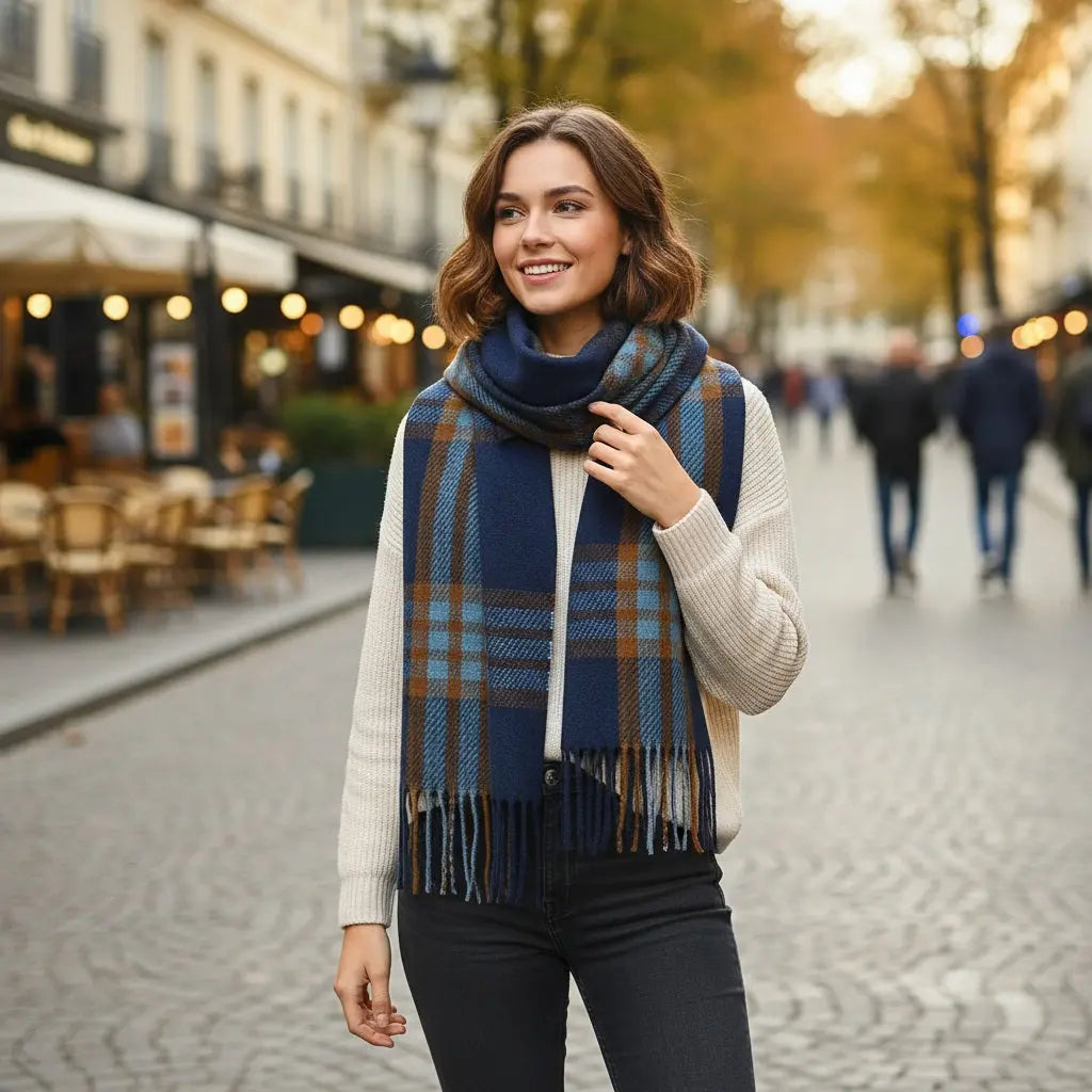 Echarpe en cachemire ARMANDE - Coeur de Foulard