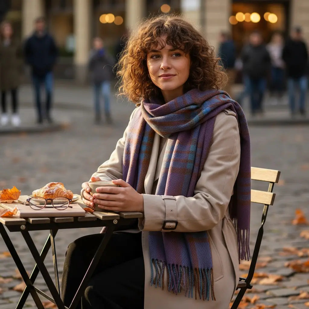 Echarpe en cachemire ATHENAIS - Coeur de Foulard