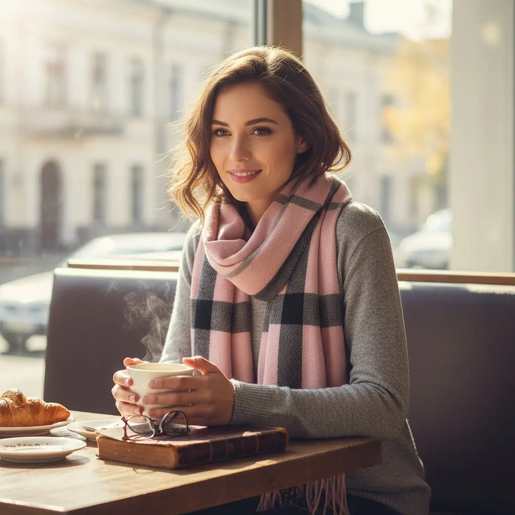 Echarpe en cachemire CAMILLE - Coeur de Foulard