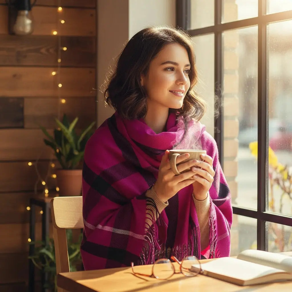 Echarpe en cachemire CHANTAL - Coeur de Foulard