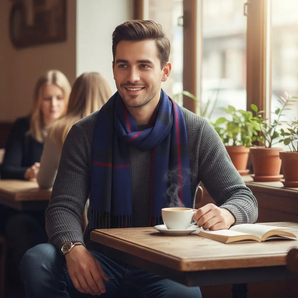 Echarpe en cachemire CHARLOTTE - Coeur de Foulard