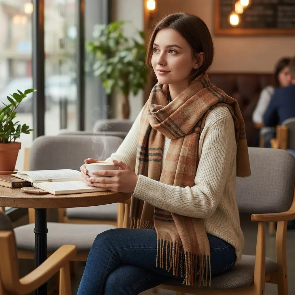 Echarpe en cachemire CHLOE - Coeur de Foulard