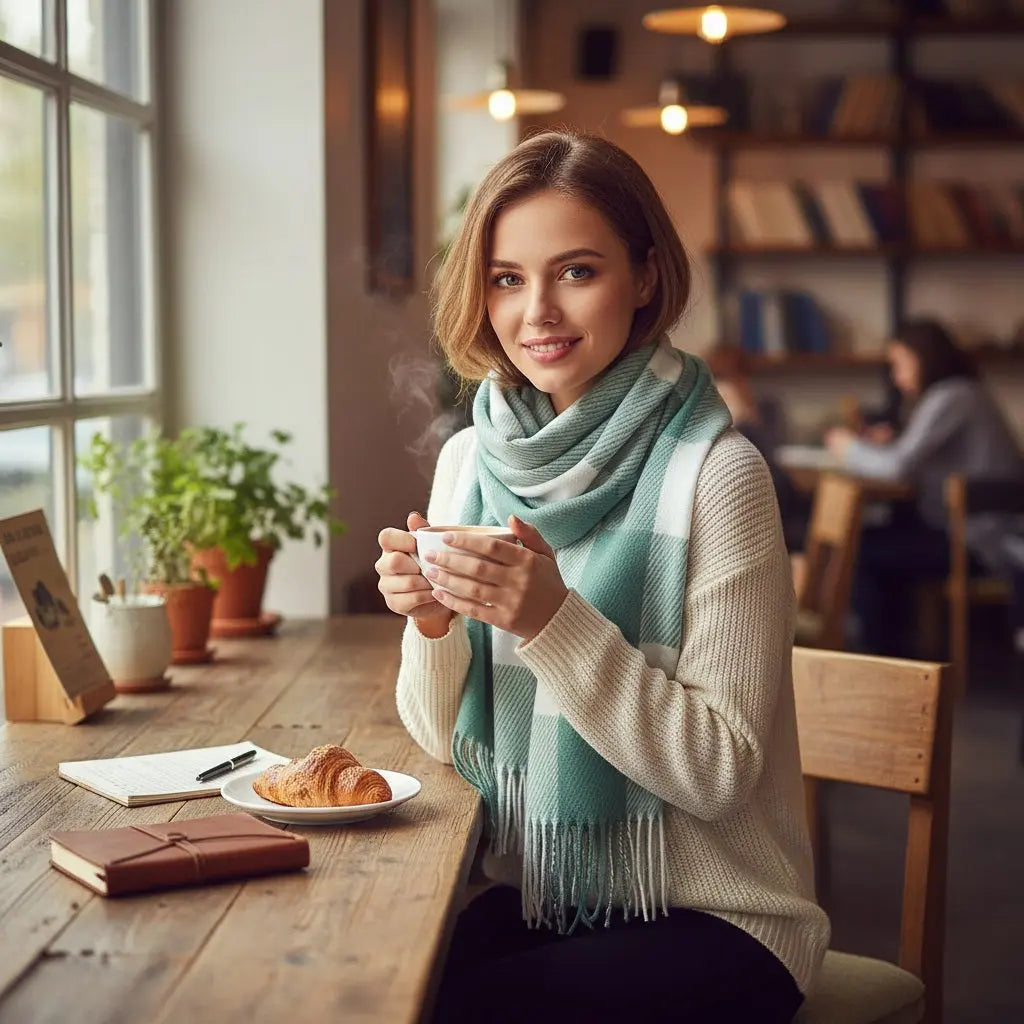 Echarpe en cachemire NALANI - Coeur de Foulard