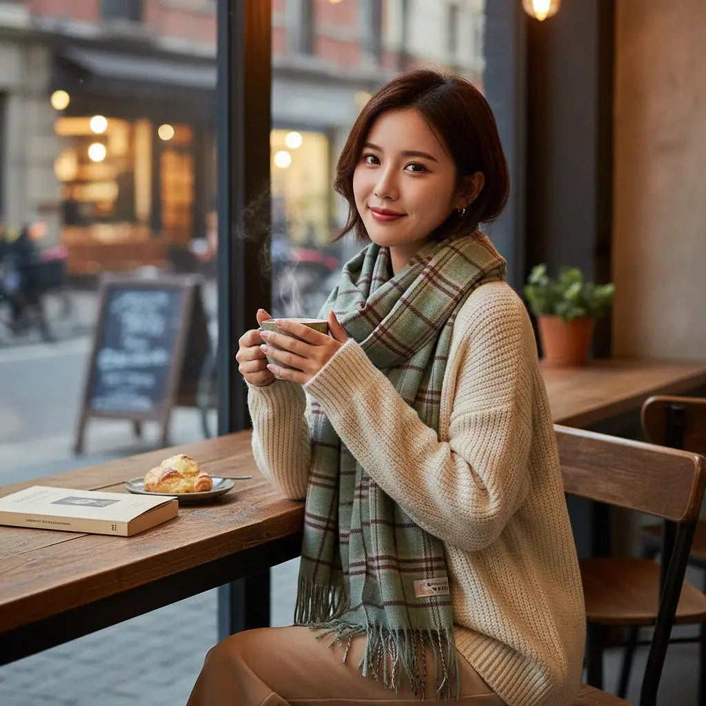 Echarpe en cachemire NANCY - Coeur de Foulard