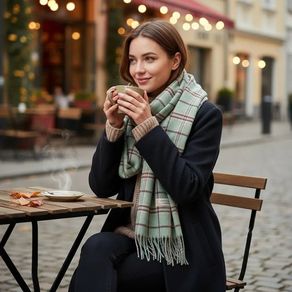 Echarpe en cachemire NANCY - Coeur de Foulard
