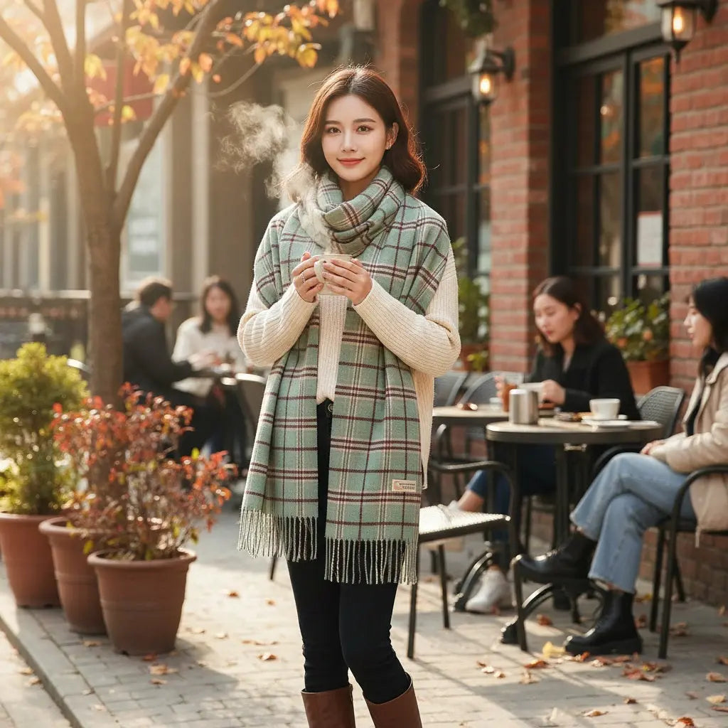 Echarpe en cachemire NANCY - Coeur de Foulard