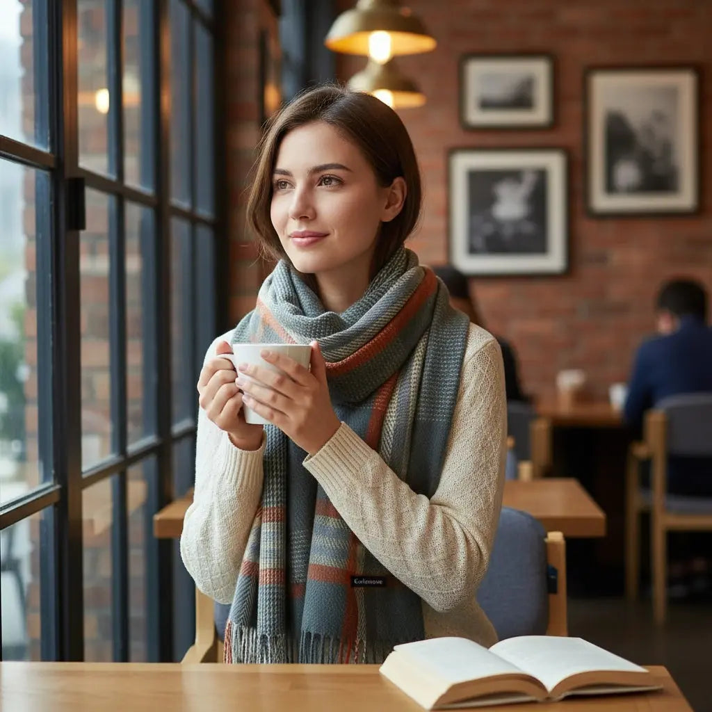 Echarpe en cachemire NAOMI - Coeur de Foulard