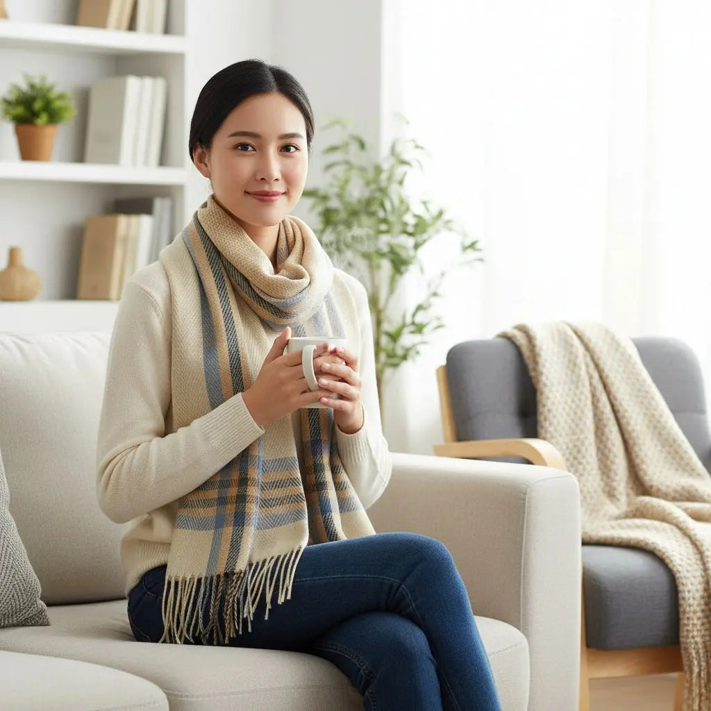 Echarpe en cachemire NATALIA - Coeur de Foulard