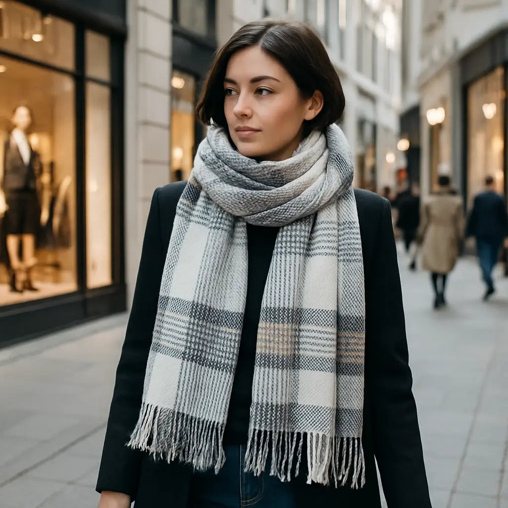 Echarpe en cachemire SABINE - Coeur de Foulard