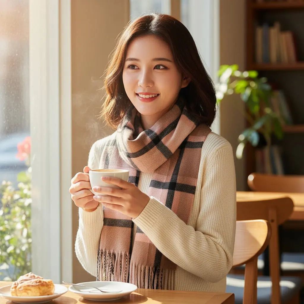 Echarpe en cachemire SANDRA - Coeur de Foulard