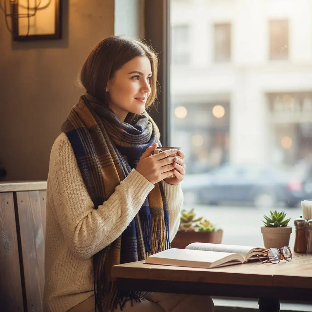 Echarpe en cachemire SIMONE - Coeur de Foulard
