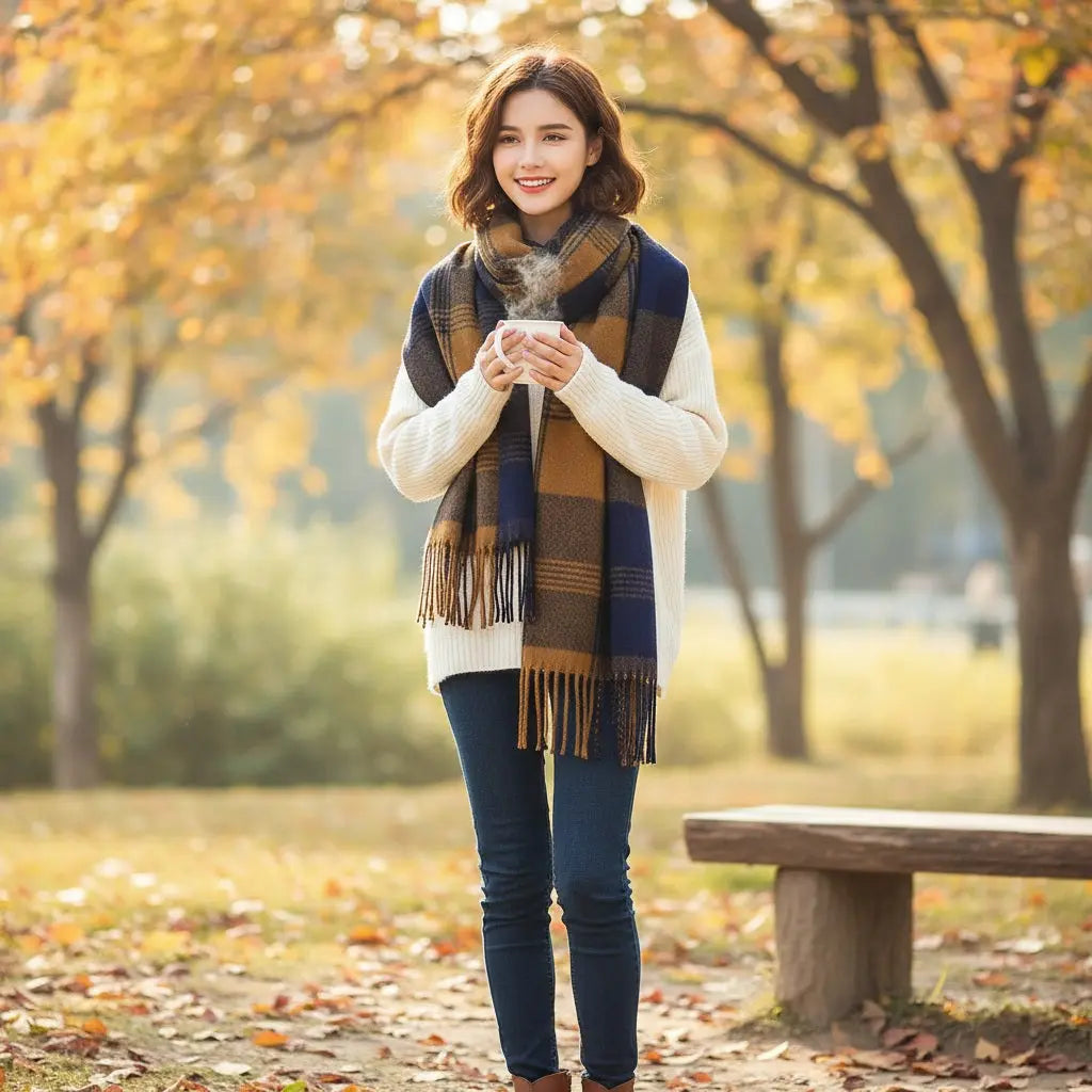 Echarpe en cachemire SIMONE - Coeur de Foulard