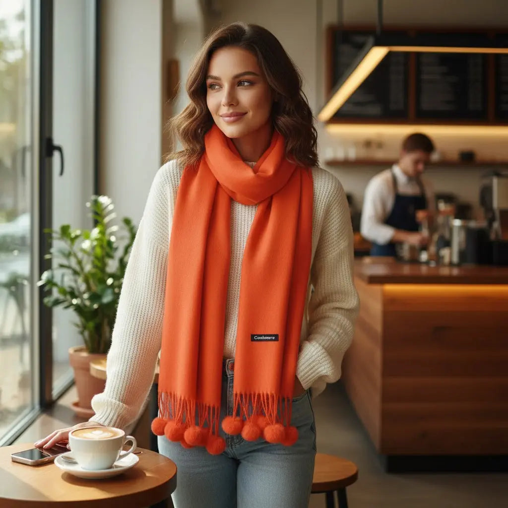 Echarpe en cachemire SOPHIE - Coeur de Foulard