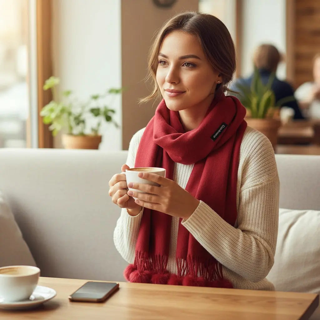 Echarpe en cachemire STACY - Coeur de Foulard