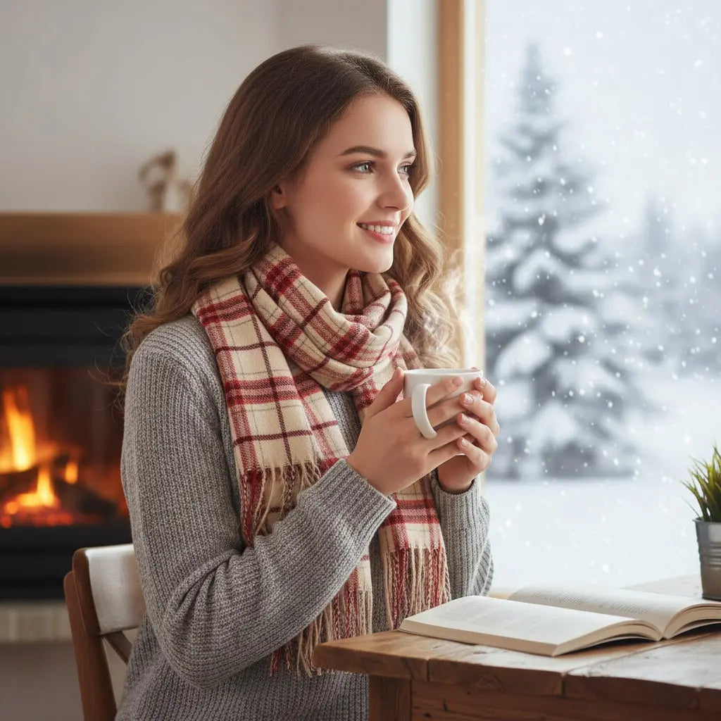 Echarpe en cachemire YOLAINE - Coeur de Foulard