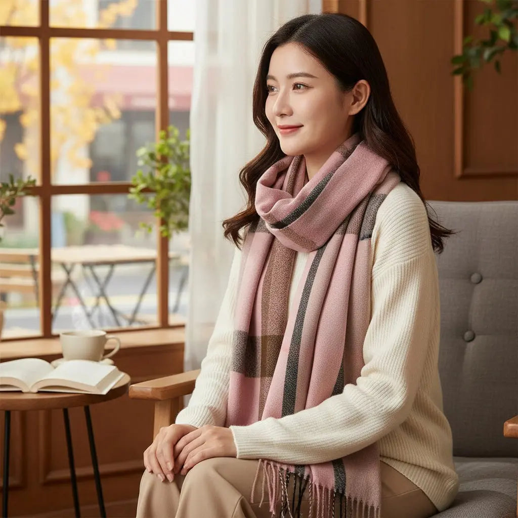 Echarpe en cachemire YSE - Coeur de Foulard