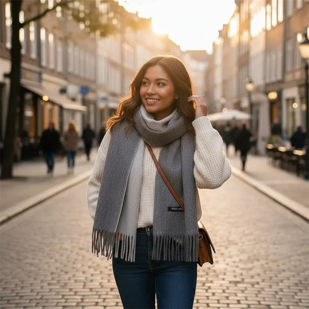 Echarpe en laine femme COURTNEY Coeur de Foulard