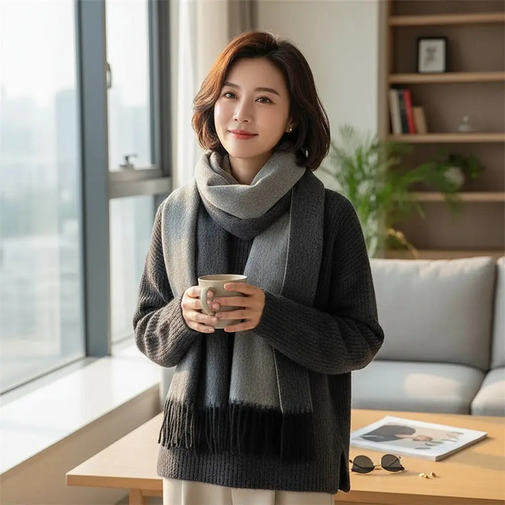 Echarpe en laine femme DANIELLA Coeur de Foulard