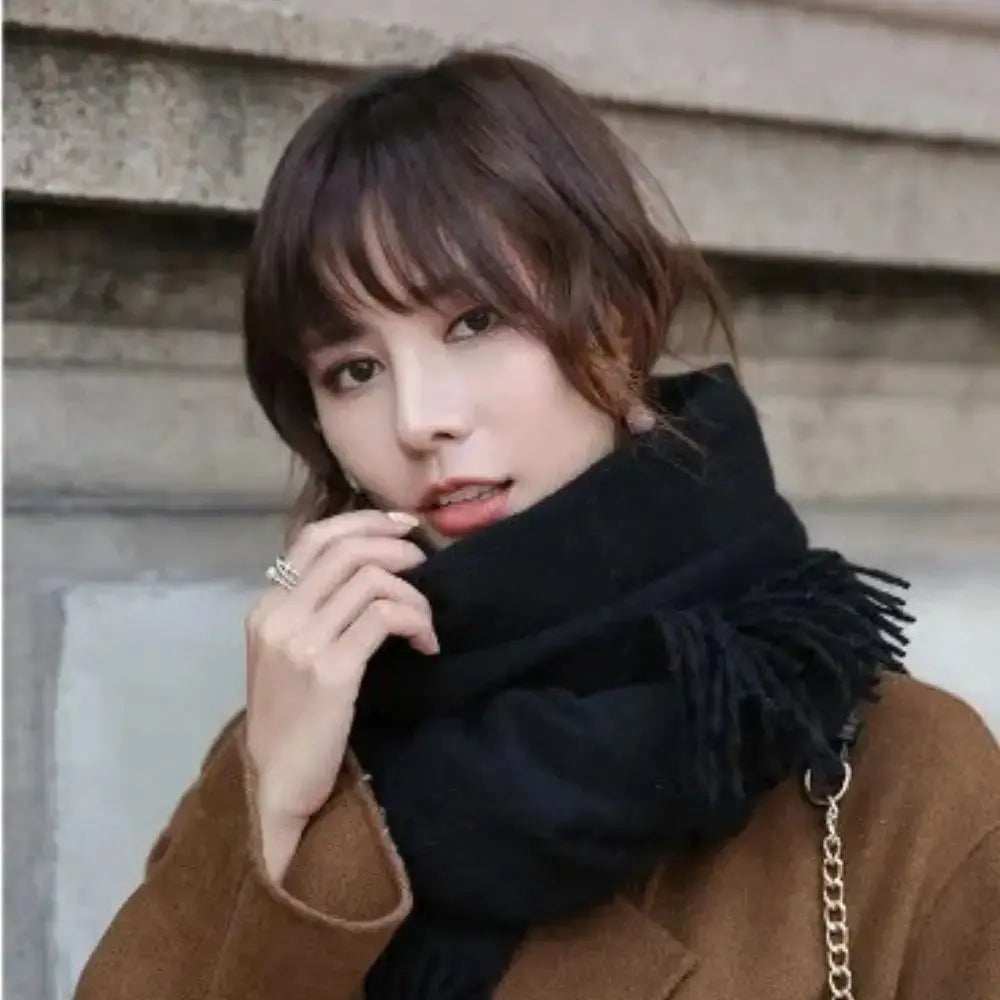 Echarpe en laine femme HILDA bis - Coeur de Foulard