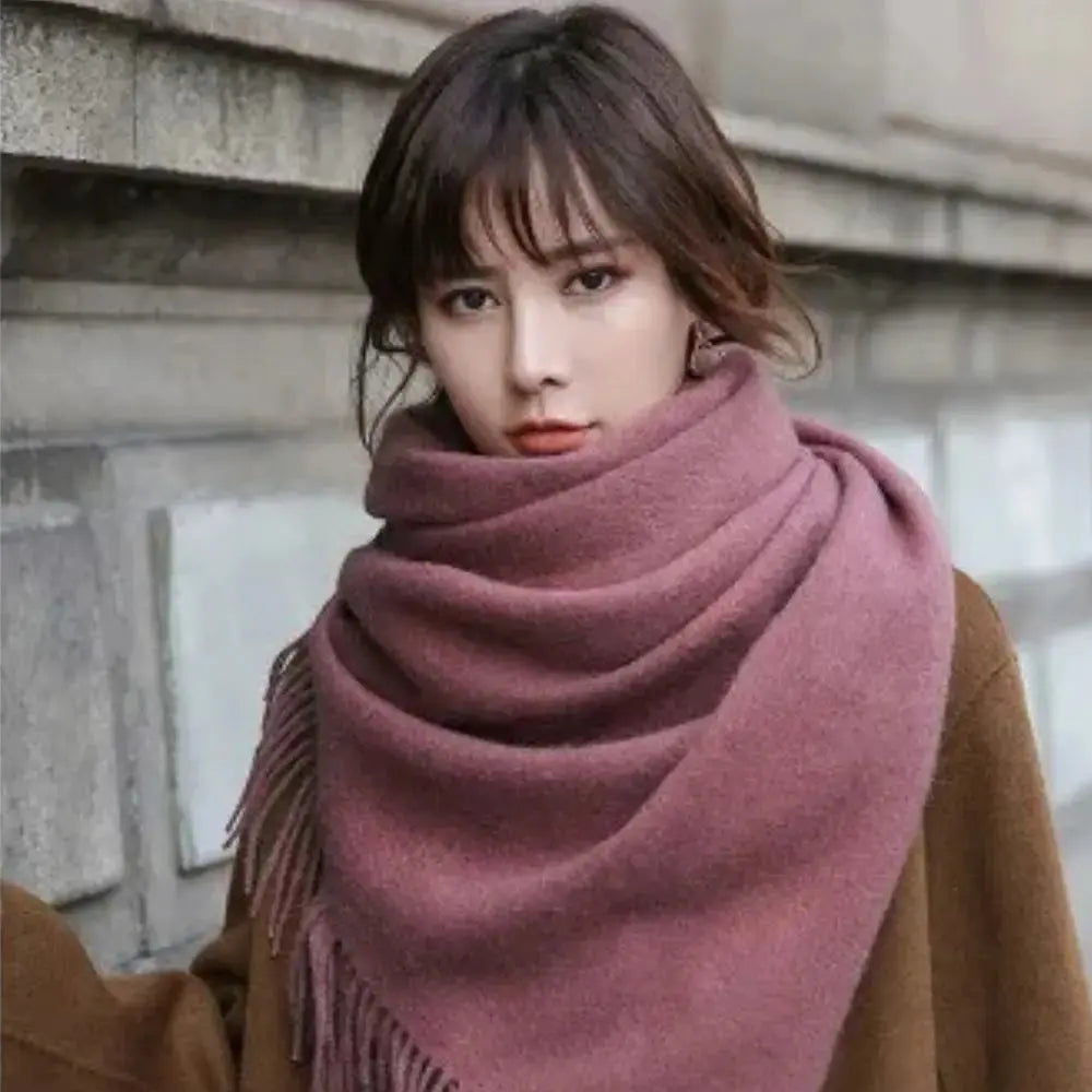 Echarpe en laine femme INGA bis - Coeur de Foulard