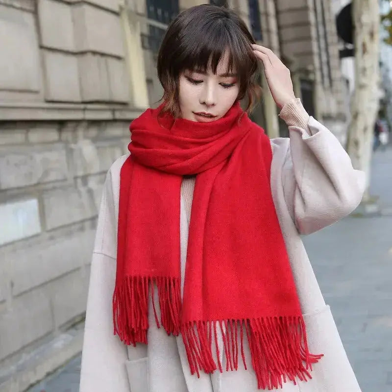 Echarpe en laine femme INGEBORG - Coeur de Foulard