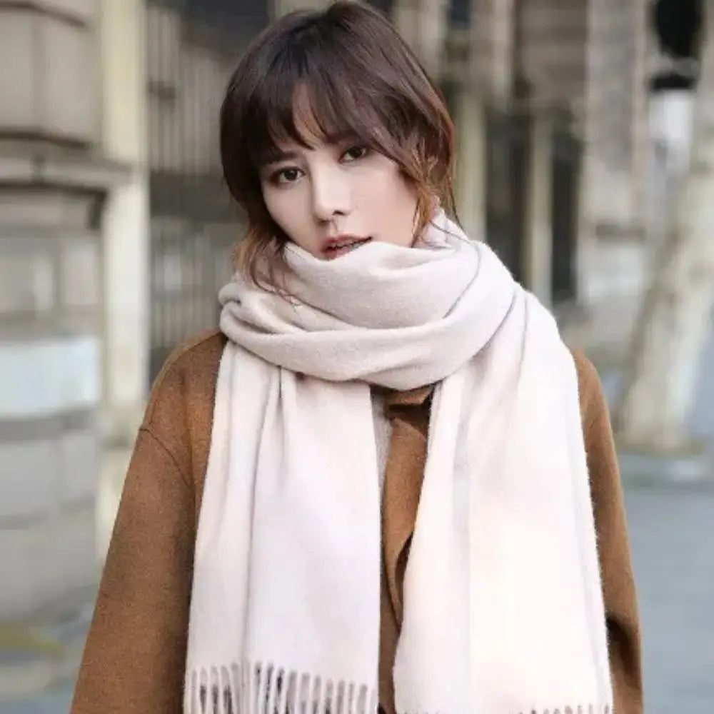 Echarpe en laine femme INGRID bis - Coeur de Foulard