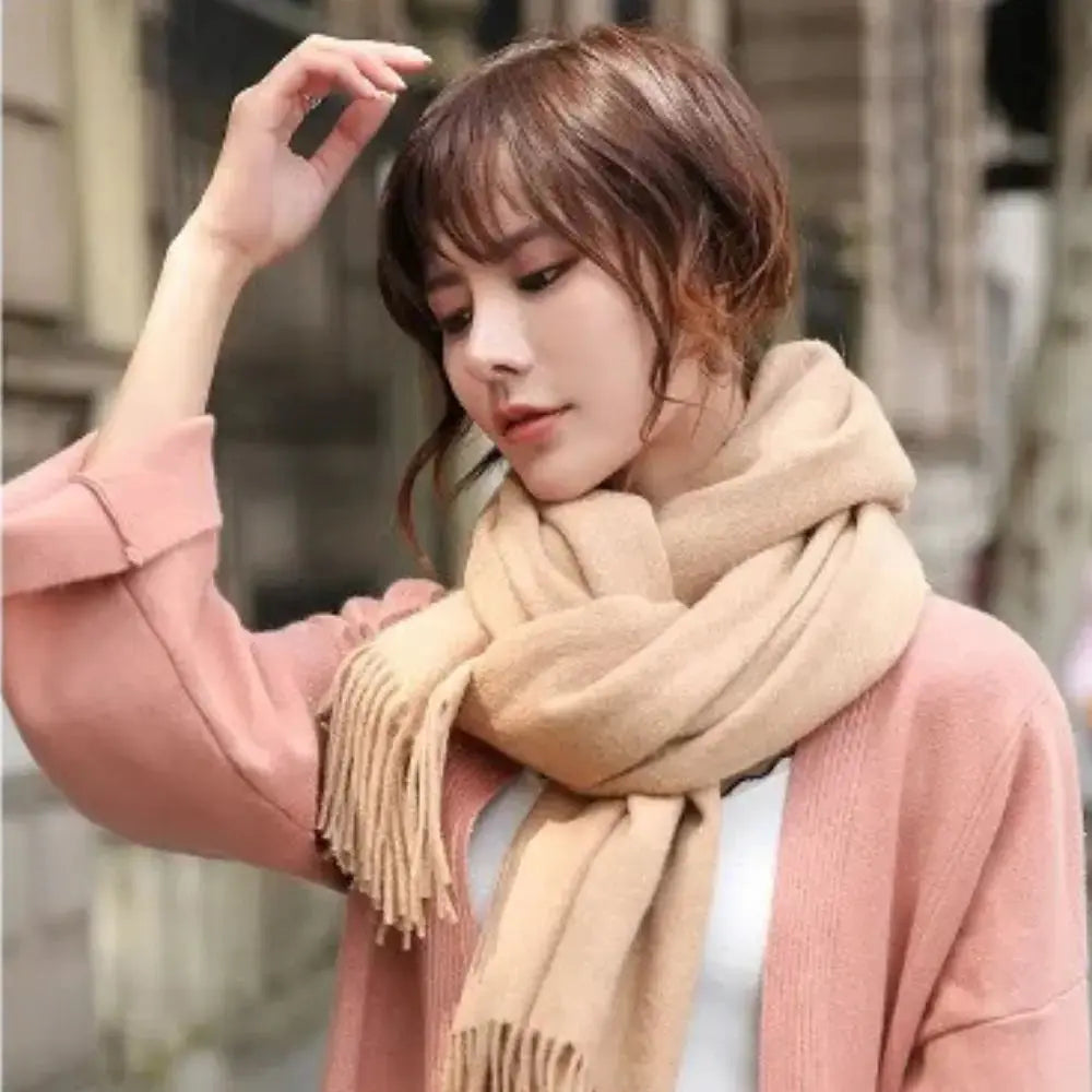 Echarpe en laine femme IONA bis - Coeur de Foulard