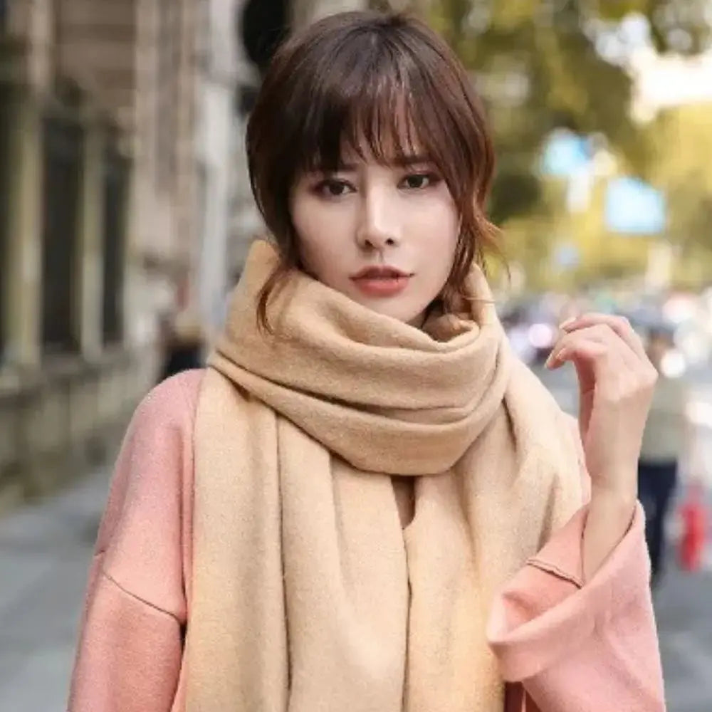 Echarpe en laine femme IONA ter - Coeur de Foulard