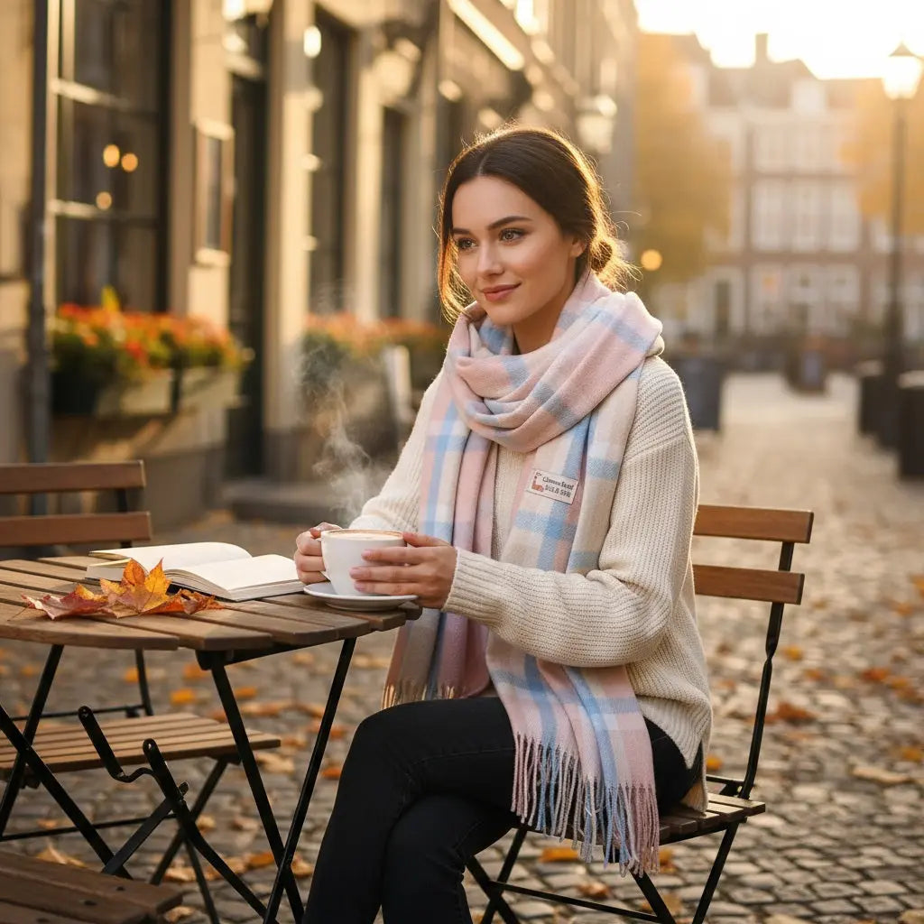 Echarpe en cachemire ZELDA - Coeur de Foulard