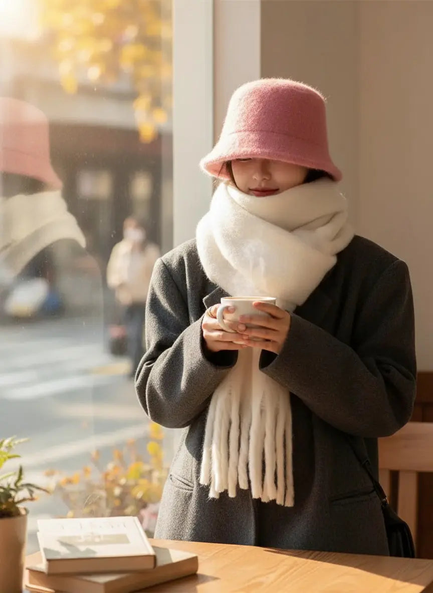 Echarpe femme hiver CORINNE - Coeur de Foulard