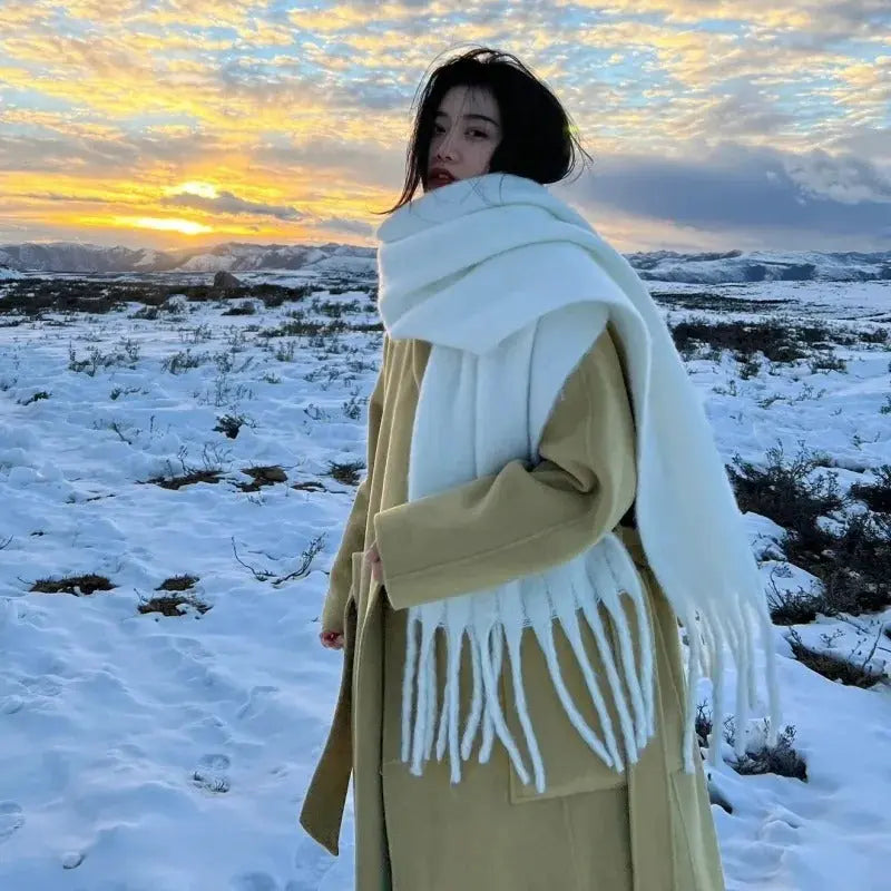 Echarpe femme hiver ELISABETH - Coeur de Foulard