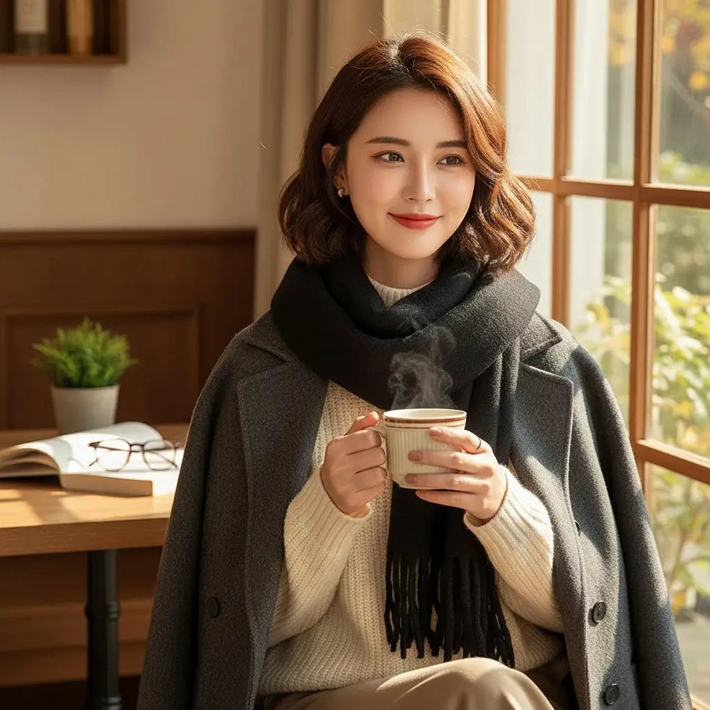 Echarpe femme hiver ELIZABETH - Coeur de Foulard