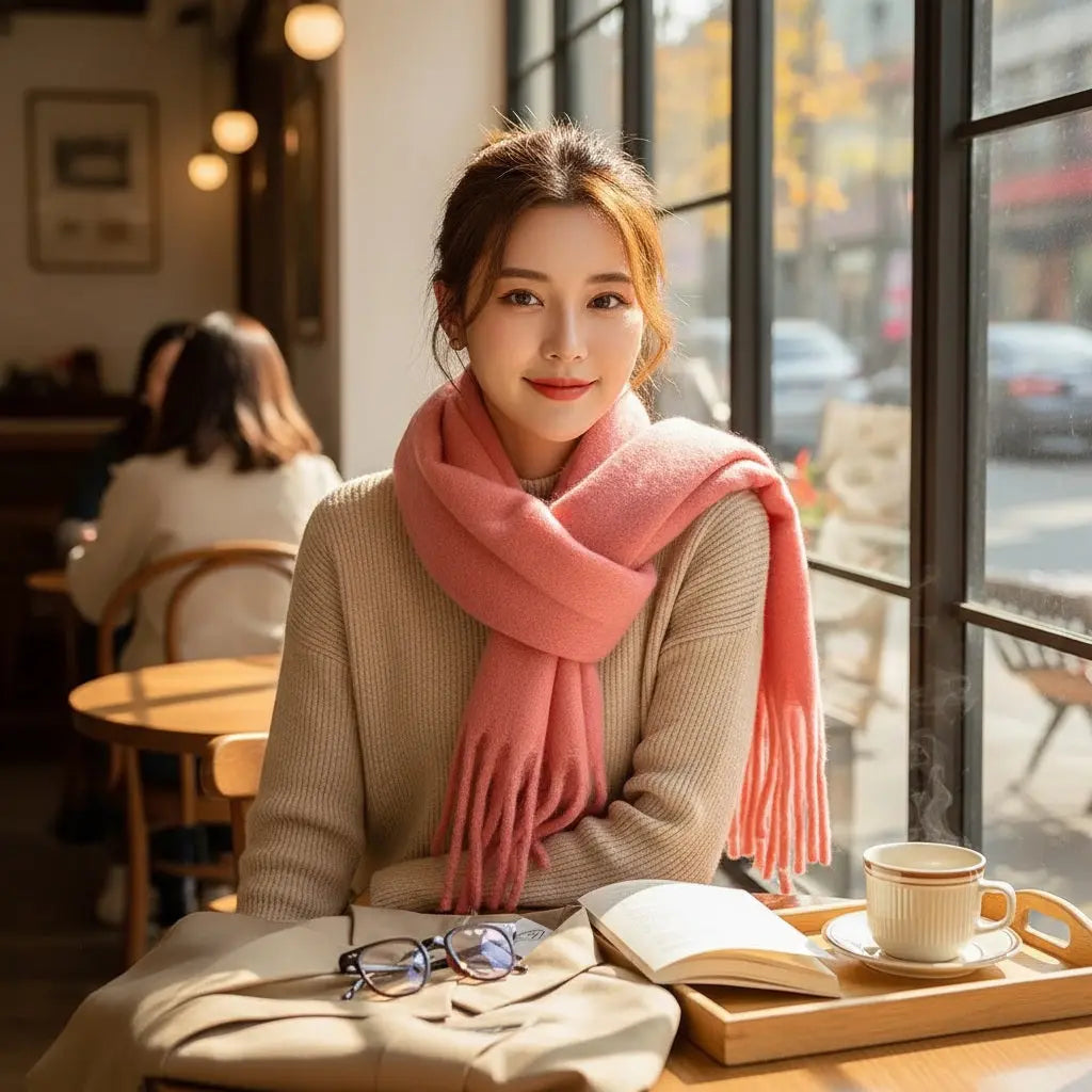 Echarpe femme hiver ELLIE - Coeur de Foulard