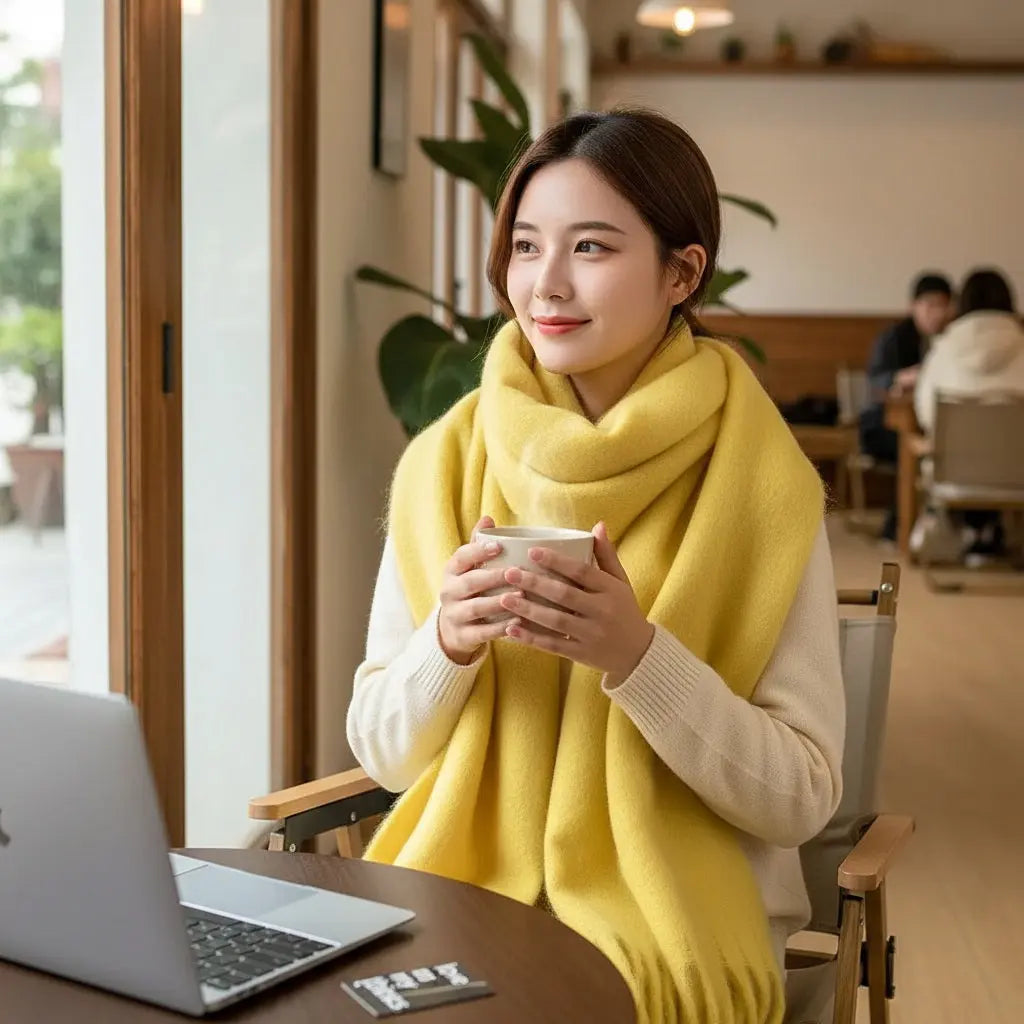 Echarpe femme hiver ELLIOT - Coeur de Foulard