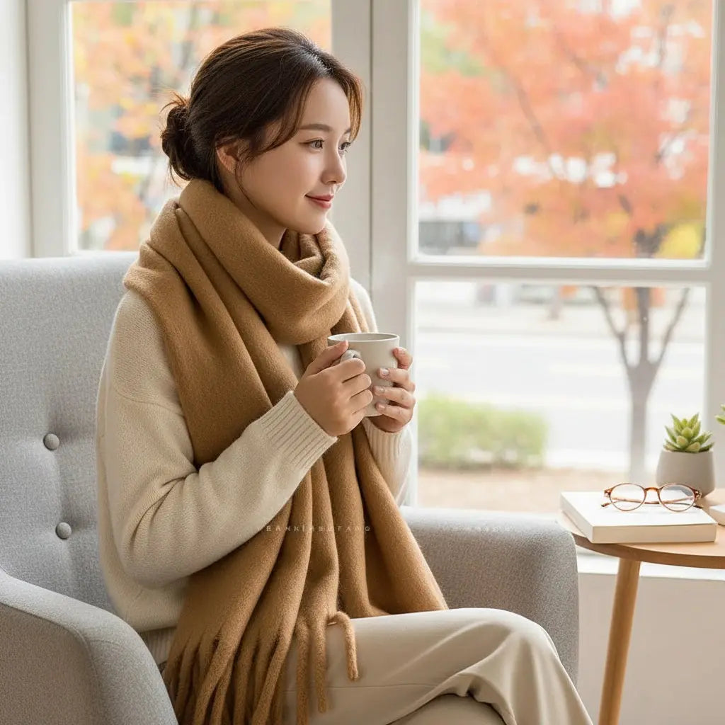 Echarpe femme hiver EMILIENNE - Coeur de Foulard