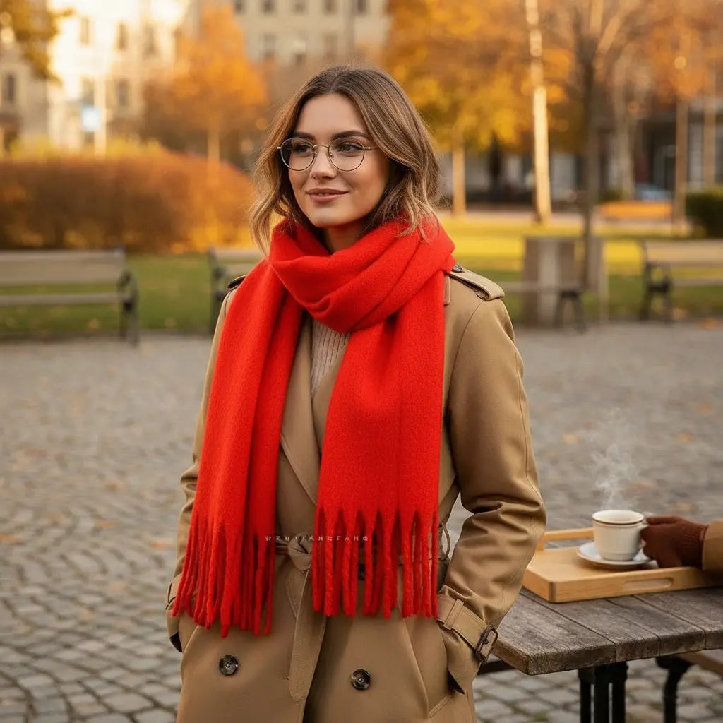 Echarpe femme hiver EVERLEIGH - Coeur de Foulard