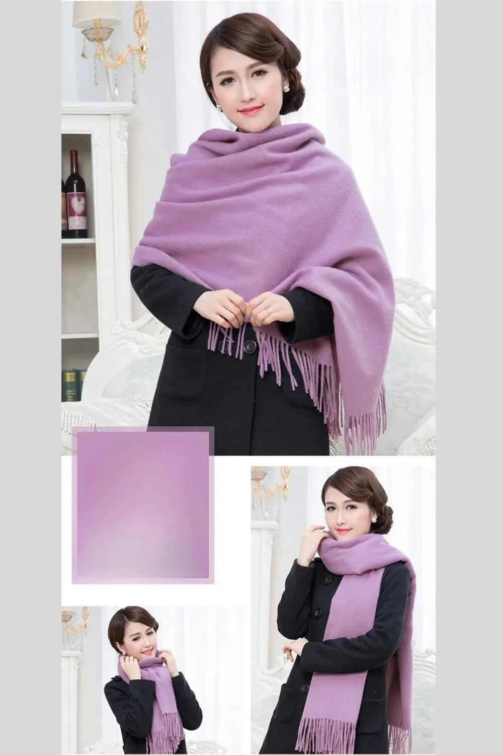 Echarpe femme laine KAIJA Coeur de Foulard