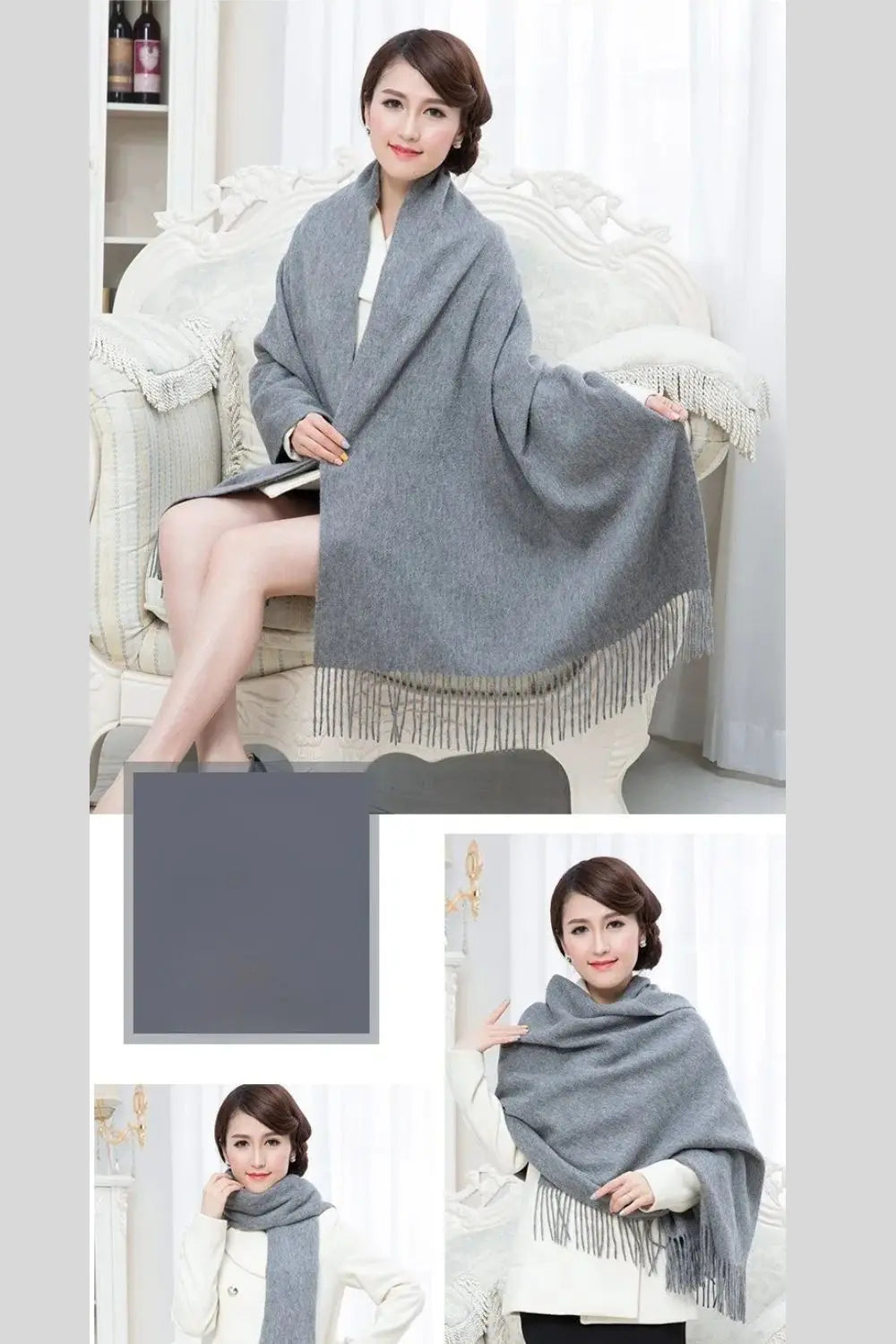 Echarpe femme laine KAISA Coeur de Foulard