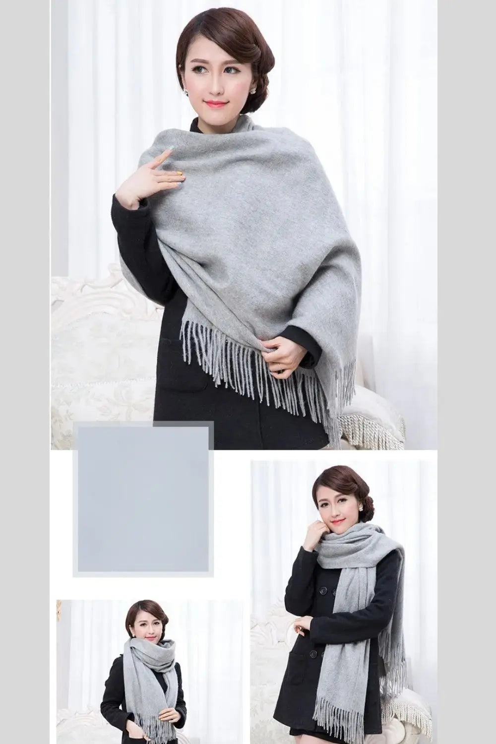 Echarpe femme laine KARI Coeur de Foulard
