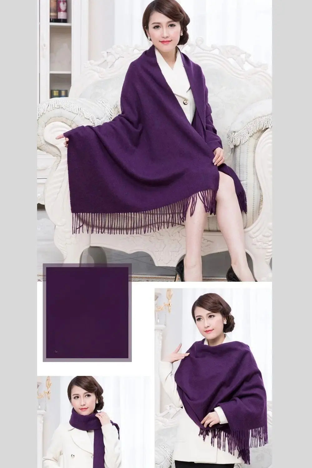 Echarpe femme laine KARINA Coeur de Foulard