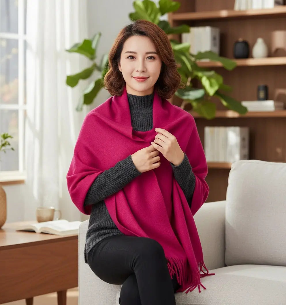 Echarpe femme laine LAILA - Coeur de Foulard