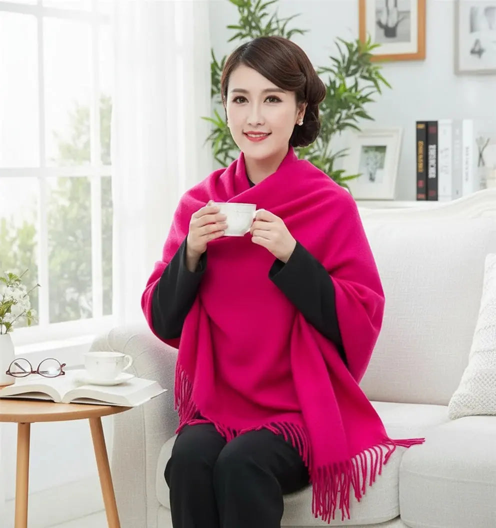 Echarpe femme laine LAILA - Coeur de Foulard